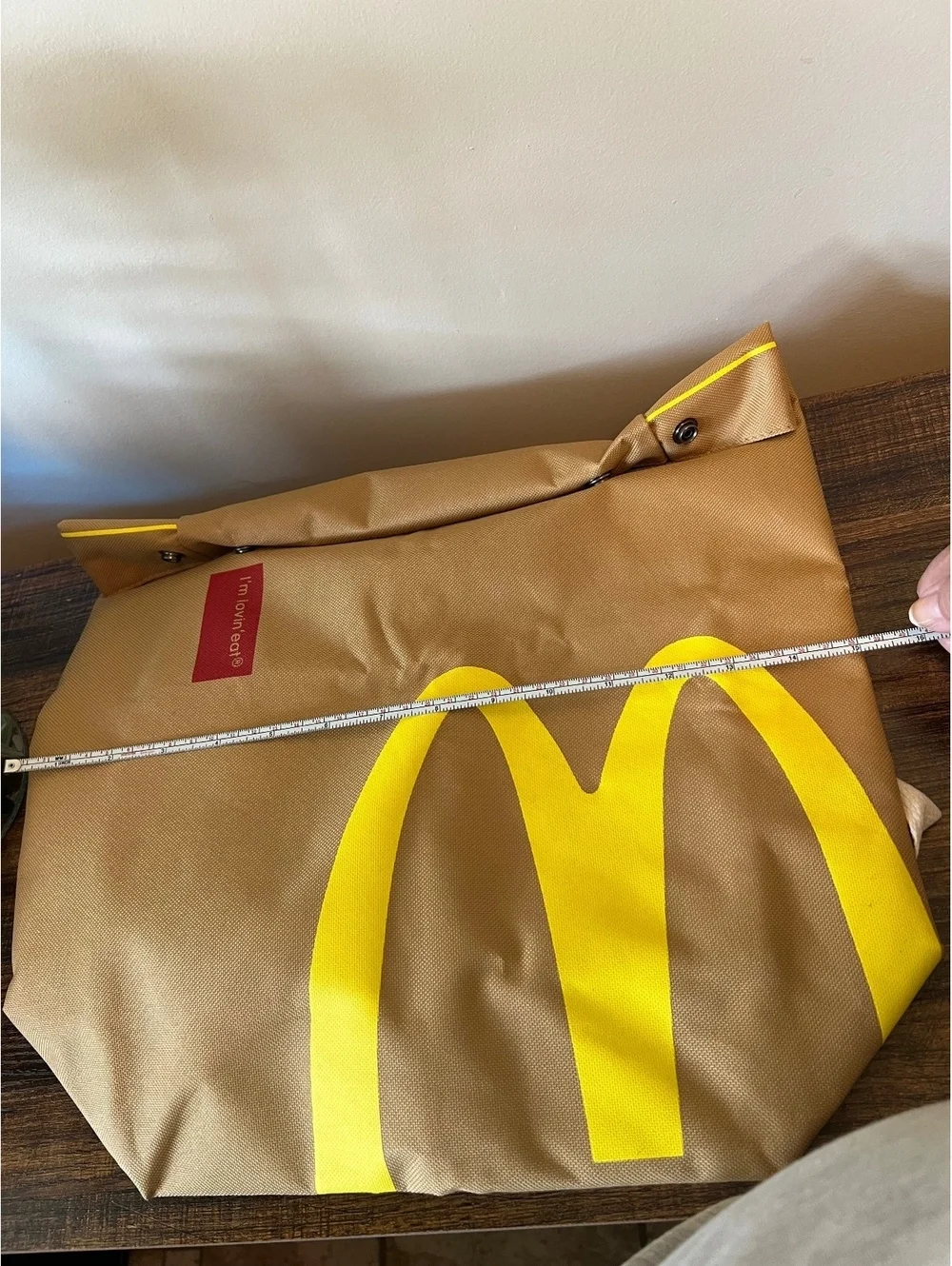 New McDonald’s Tan and yellow unisex canvas Backpack